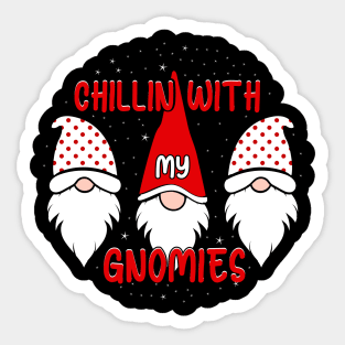 chillin with gnomies Sticker